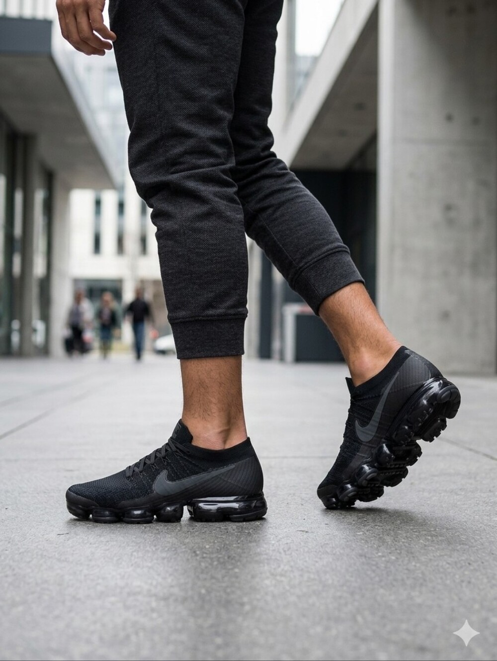 Nike Air VaporMax Triple Black Running Shoes Sneakers Size [9]W [7] M.